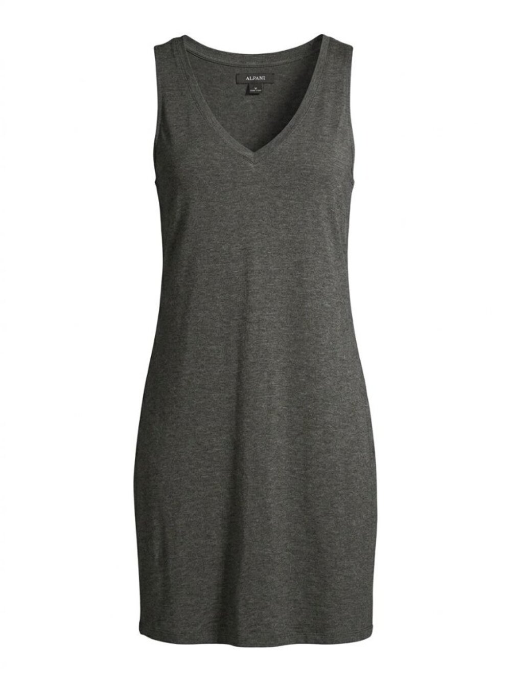 NWOT Alfani Intimates Sleeveless V Neck Nightgown Sz S Gray Soft Sleepwear